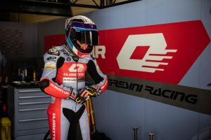 Tim QJMotor Gresini Moto2 di LeMans Tim QJMotor Gresini Moto2 di LeMans