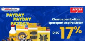 Astraotoshop Payday Diskon Hingga 17% untuk Sparepart Aspira