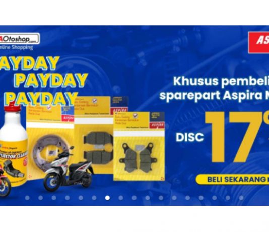 Astraotoshop Payday, Diskon Hingga 17% Khusus Sparepart Aspira Astraotoshop Payday Diskon Hingga 17% untuk Sparepart Aspira