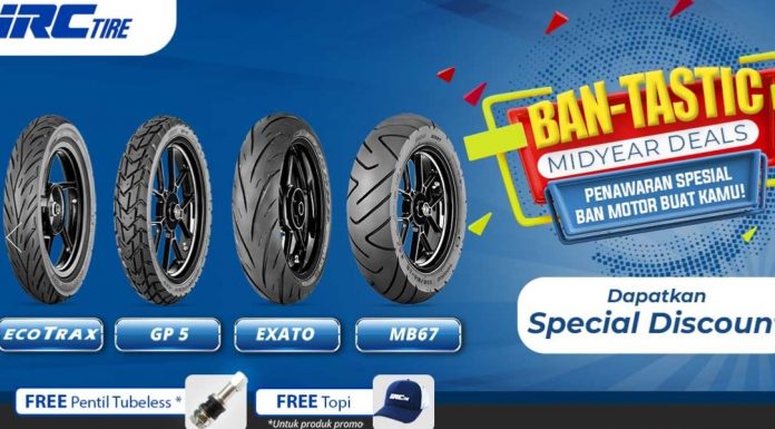 Ban-Tastic Midyear Deals, Promo IRC Tire Gratis Merchandise