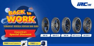 Promo “Back To Work” IRC Tire Diganjar Diskon Hingga 15%