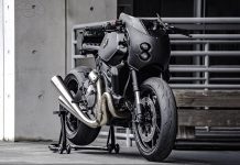 Cafe Race Hitam dari Printer 3D, Berbasis Ducati Monster 821