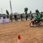 Sepeda Motor Bebek Balapan di Trek Tanah Datar, Indonesia Cub Meeting 2023