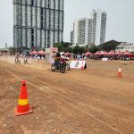 Sepeda Motor Bebek Balapan di Trek Tanah Datar, Indonesia Cub Meeting 2023