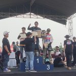 Sepeda Motor Bebek Balapan di Trek Tanah Datar, Indonesia Cub Meeting 2023