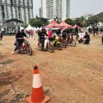 Sepeda Motor Bebek Balapan di Trek Tanah Datar, Indonesia Cub Meeting 2023