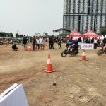 Sepeda Motor Bebek Balapan di Trek Tanah Datar, Indonesia Cub Meeting 2023