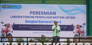 Dirjen EBTKE Resmikan Laboratorium Pengujian Motor Listrik dan Bengkel Konversi Tipe A