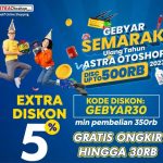 Gebyar Semarak Ulang Tahun Astra Otoshop, 12 Kode Diskon