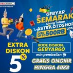 Gebyar Semarak Ulang Tahun Astra Otoshop, 12 Kode Diskon