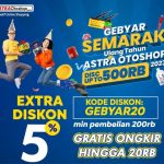 Gebyar Semarak Ulang Tahun Astra Otoshop, 12 Kode Diskon