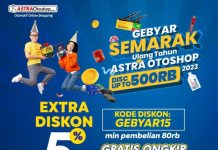 Gebyar Semarak Ulang Tahun Astra Otoshop, 12 Kode Diskon