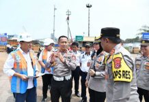 Korlantas Polri Tinjau Pelabuhan Merak dan Ciwandan, Jalur Nataru Minim Hambatan Persiapan NATARU, Korlantas Polri tinjau jalur di Pelabuhan Merak dan Ciwandan