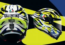 Helm Rossi: AGV Pista GP-RR Soleluna 2023 Edisi Terbatas AGV Pista GP-RR Soleluna 2023 Grafis Rossi Edisi Terbatas