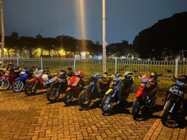 Kopdar Night Ride 2 Stroke Tangsel Sambut Ramadan Komunitas 2 Stroke Tangsel, Puluhan Member Riding Bareng