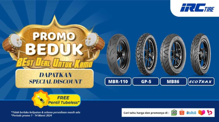 IRCTire Promo Beduk, Ban Soft Compound Baru Jadi Segini Harganya