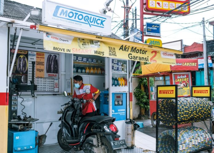 Motoquick Astra Otoparts tetap buka seplama Libur Lebaran 2024. Foto: aop