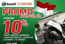 Promo Merdeka Keeway Selama Agustus 2204, Diskon Paket Service dan Potongan Harga Hingga Rp4 Juta Benelli Promo Merdeka, Diskon Paket Service dan Penawaran Spesial Agustus 2024 Potongan Hingga 4 Juta