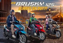 Kawasaki Rilis Motor Matic Brusky 125, Tampilan Mirip Honda Vario 125 Motor matic Kawasaki Brusky 125