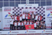 Andi Gilang Kunci Gelar Juara Nasional Sport 250 2024 di MRS Rd 4