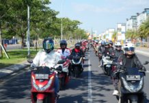 Convoy Merdeka Komunitas Honda PCX Indonesia Makassar di HUT RI ke-79 Convoy Merdeka Komunitas Honda