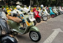 Jakarta 3V Ajak Pemilik Vespa Riding Pakai Batik Memperingati HUT RI Ke-79