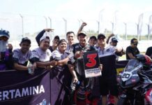 Dimas Ekky Pratama Kembali Naik Podium di MRS Round 4 MS Glow For Men Racing Team Duduki Peringkat 3 di Klasemen Sementara Mandalika Racing Series Round 4 untuk Kelas National Supersport 600cc