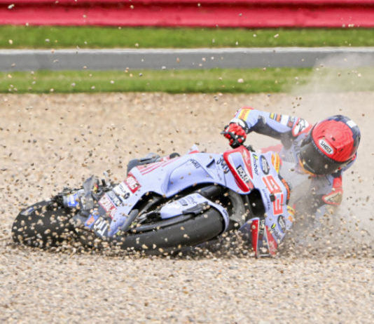 Marquez Curhat Penyebab Crash Saat Sprint MotoGP Inggris 2024 Marc Marquez crash Sprint Race MotoGP Inggris 2024.