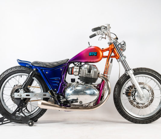 Royal Enfield Interceptor 650 Berubah Jadi Bobber Warna-Warni Modifikasi Royal Enfield Bobber