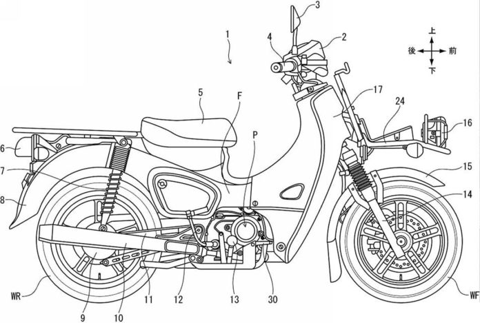Gambar Paten Honda Super Cub