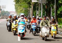 PEVS-ABJ 2025 Ketika Diserbu Komunitas Motor Listrik Peserta May Petrolless Day