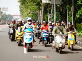 PEVS-ABJ 2025 Ketika Diserbu Komunitas Motor Listrik Peserta May Petrolless Day
