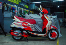 Modifikasi Grand Filano Hybrid Ala Motor Vintage Rally, Kalcer Banget! Modifikasi Yamaha Grand Filano