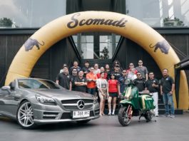 Komunitas Mercedes-Benz SCOI Kunjungi Scomadi, Jajal Skuter Klasik Modern SCOI Scomadi