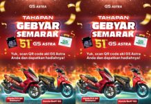 Gebyar Semarak GS Astra 51 Tahun: Beli Aki Berhadiah Motor Honda PCX 160 RoadSync dan BeAT! Gebyar Semarak GS Astra Motor Honda