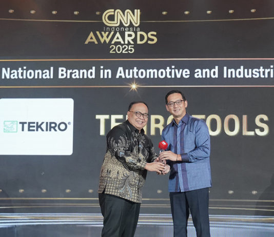 Tekiro Raih Penghargaan Trusted National Brand in Automotive and Industrial Tools 2025 Tekiro Raih Penghargaan Trusted