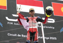 Kiandra Ramadhipa Sukses Podium Satu di European Talent Cup Catalunya 2025 Muhammad Kiandra Ramadhipa ETC 2025