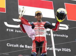 Kiandra Ramadhipa Sukses Podium Satu di European Talent Cup Catalunya 2025 Muhammad Kiandra Ramadhipa ETC 2025