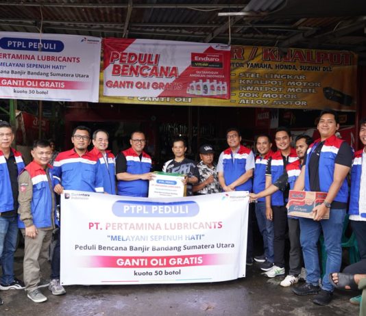 Pertamina Lubricants Berikan Layanan Ganti Oli Motor Gratis untuk Korban Banjir Sumatra Pertamina Lubricants Oli Motor Sumatra