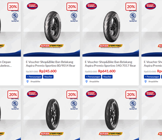 Promo Astra Otoshop: Diskon Ban Aspira Premio Sportivo dan Pasang di Shop & Bike Astra Otoshop Aspira Premio Shop & Bike