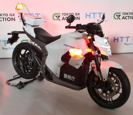Motor Listrik Honda WN7 Jadi Motor Polisi di Jepang Motor Listrik Honda WN7 Motor Polisi Jepang