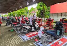 AHM Dukung Pemulihan Bencana di Sumatera Lewat Servis Motor Gratis dan Pembangunan Air Bersih AHM Servis Motor Sumatera