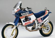 Honda NXR750 Memenangkan Reli Paris-Dakar untuk Membidani Africa Twin Honda NXR750 Reli Paris-Dakar