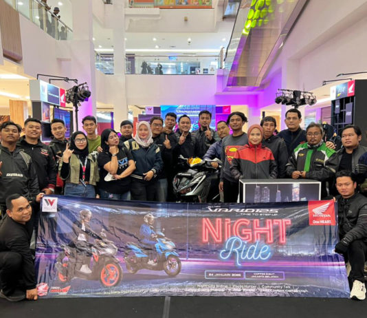 Komunitas Honda Jajal All New Honda Vario 125 Saat Night Ride di Jakarta Wahana Honda All New Honda Vario 125
