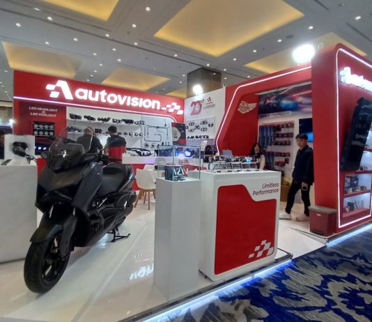 IIMS 2026: Autovision Rilis BiLED Laser Smoky, Lampu Tambahan Motor Autovision IIMS 2026