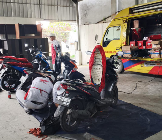 Wahana Makmur Sejati Dukung Insan Pers Lewat Servis Motor Keliling SEMOK Wahana Makmur Sejati Servis Motor Keliling Honda