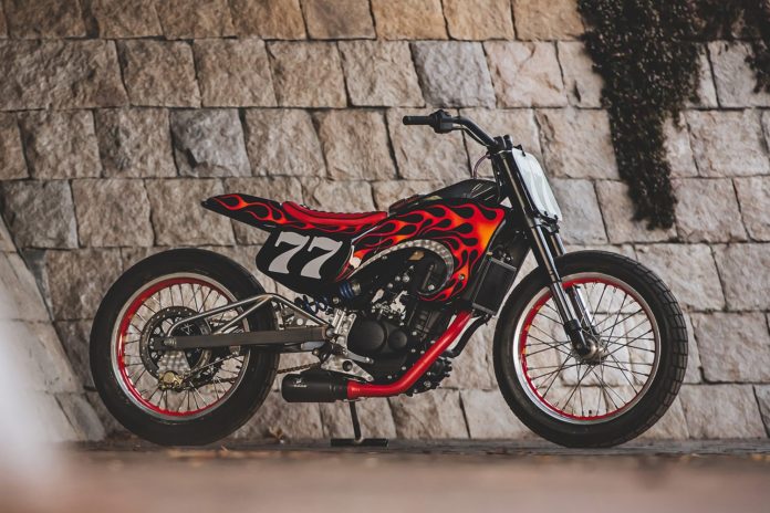 Modifikasi Royal Enfield Guerilla 450 Carollina Reaper