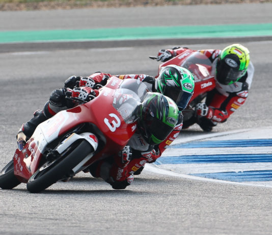 Race 1 Idemitsu Moto4 Asia Cup 2026 di Buriram, Pembalap Honda Kibarkan Merah Pitih IM4AC 2026 Thailand Race1
