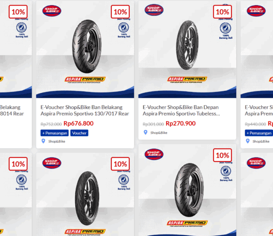 Jelang Mudik Lebaran, Promo Beli Ban di Shop & Bike Gratis Pasang dan Dapat Diskon Shop & Bike Ban Promo Diskon