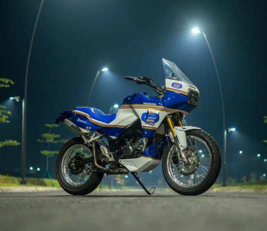 Honda CB150X Kena Modifikasi Ala Vintage Dakar, Sah Jadi Motor Reli Modifikasi Honda CB150X Vintage Dakar